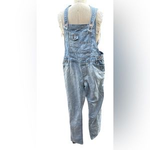 Free People Light Wash Denim Suspender Overalls Women’s Size 25